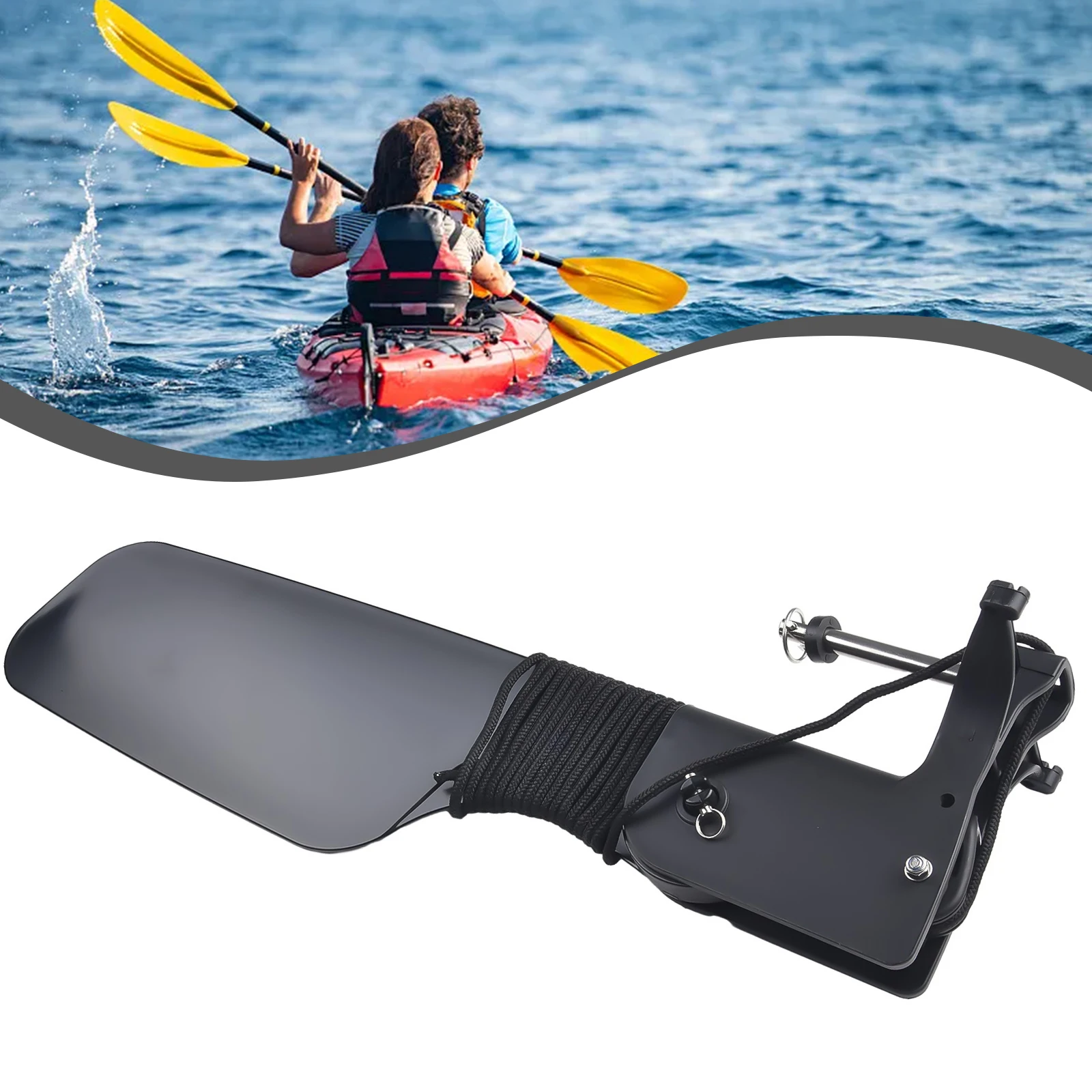 Fishing Boat Steering Wheel - Pour kayak, gouvernail à grande queue